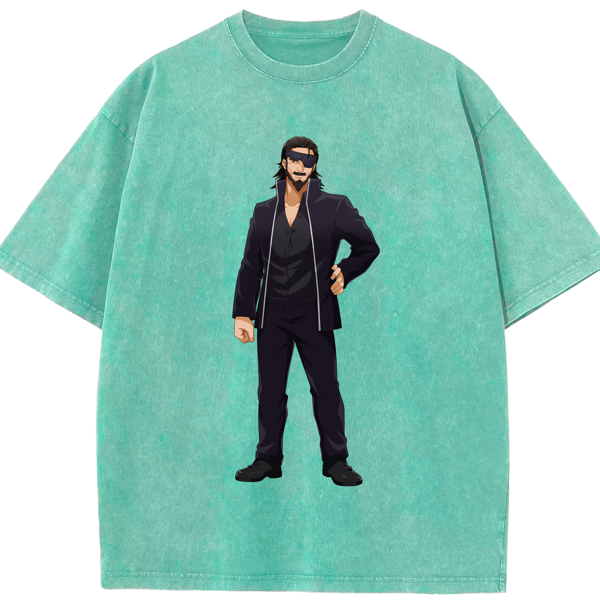 （画像用） 呪術廻戦 Jujutsu Kaisen 綿100% ヴィンテージ風 半袖Tシャツ（フロントプリント）